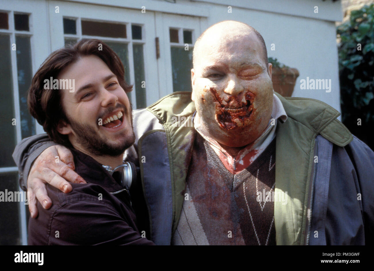 Film Still from 'Shaun Of The Dead' Edgar Wright,  Zombie © 2004 Rogue Features  File Reference # 30735669THA  For Editorial Use Only -  All Rights Reserved Stock Photo