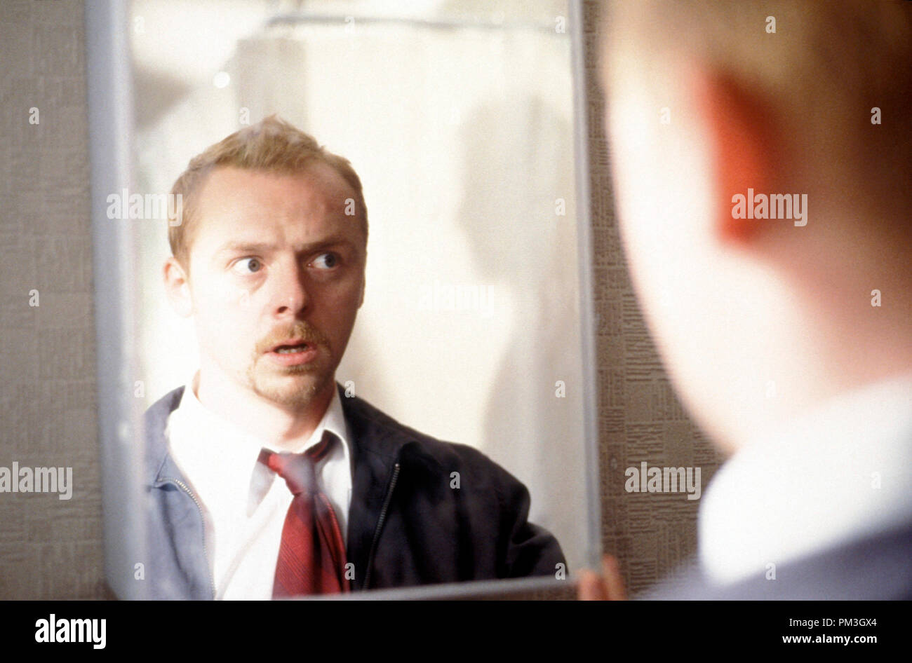 Film Still from "Shaun Of The Dead" Simon Pegg © 2004 Rogue Features