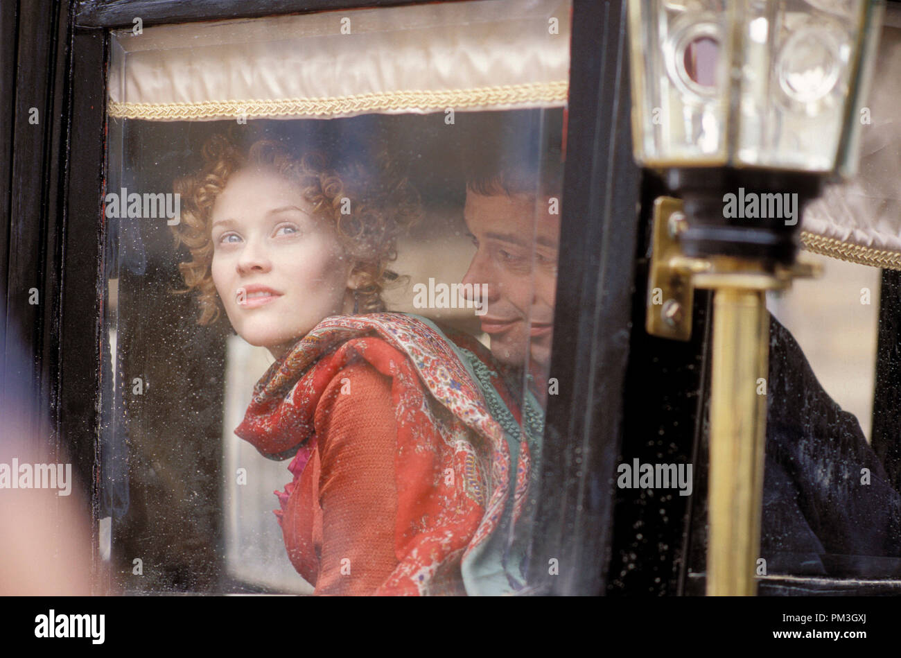 Film Still from 'Vanity Fair' Reese Witherspoon, James Purefoy © 2004 Focus Features  File Reference # 30735698THA  For Editorial Use Only -  All Rights Reserved Stock Photo