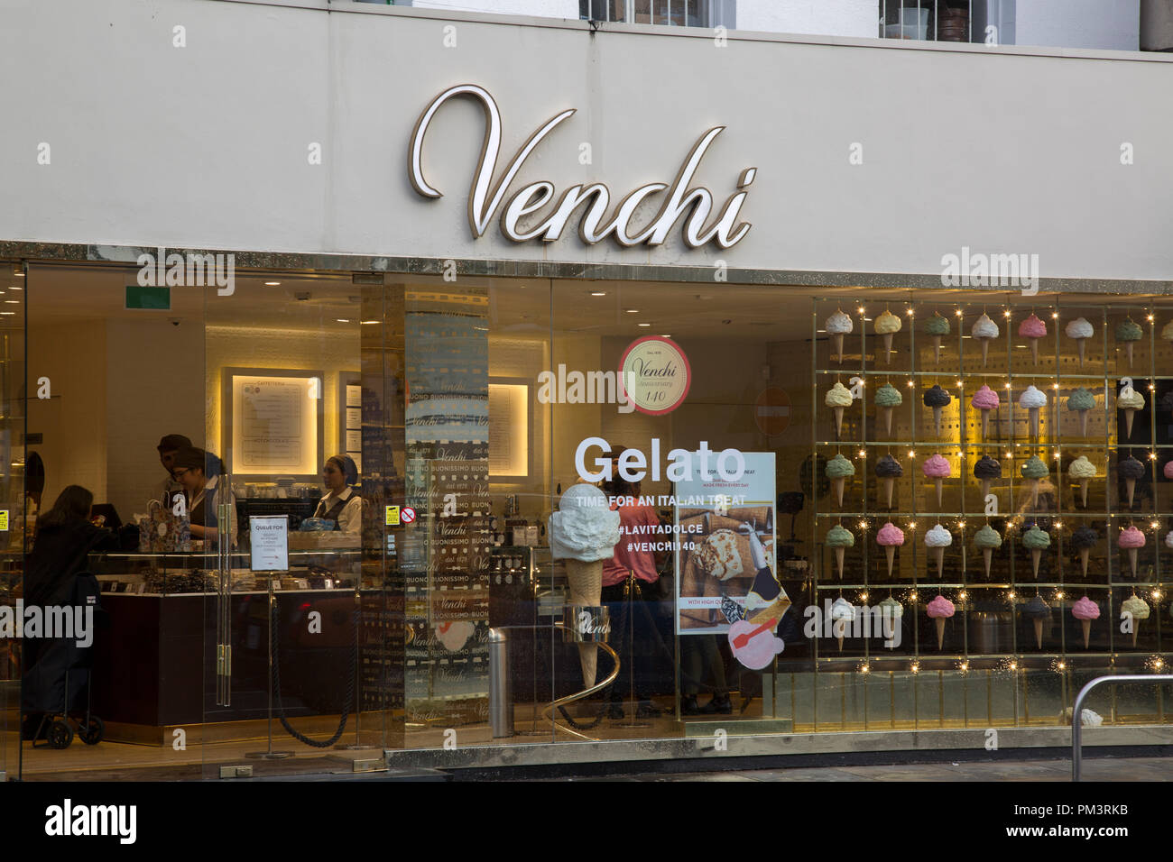 Venchi Ice Cream Shop, Chelsea, London; England; UK Stock Photo Alamy