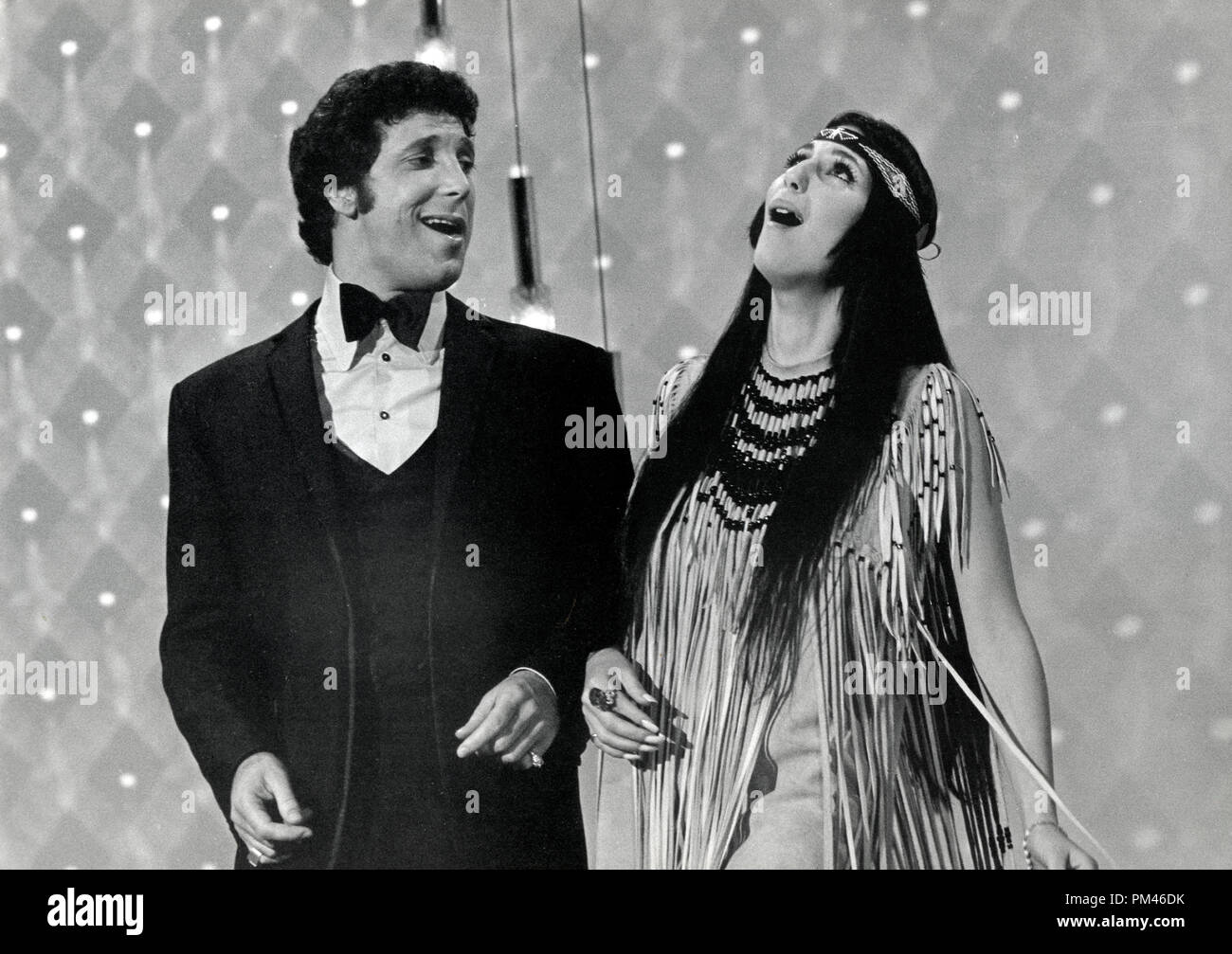 Tom Jones and Cher Bono, circa 1971. File Reference #1063 016THA Stock Photo