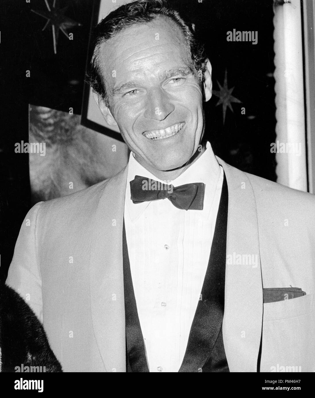 Charlton Heston, circa 1962. File Reference #1070 009THA © JRC /The Hollywood Archive - All Rights Reserved. Stock Photo