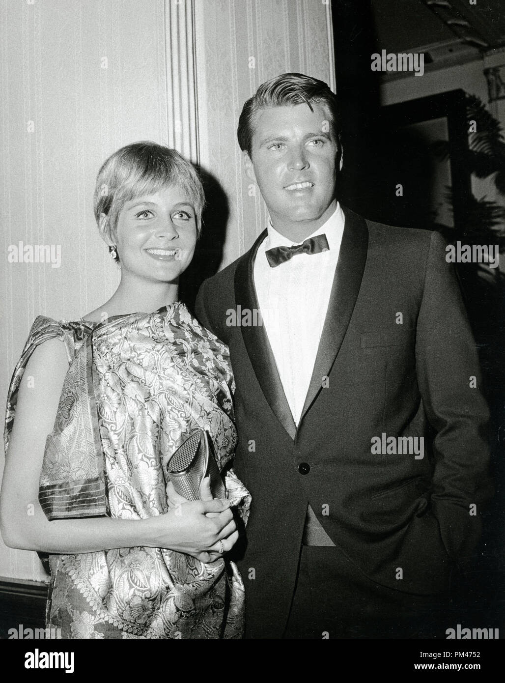 Rick Nelson and wife Kristin Harmon, circa 1965.   File Reference # 1101 001THA © JRC /The Hollywood Archive - All Rights Reserved Stock Photo