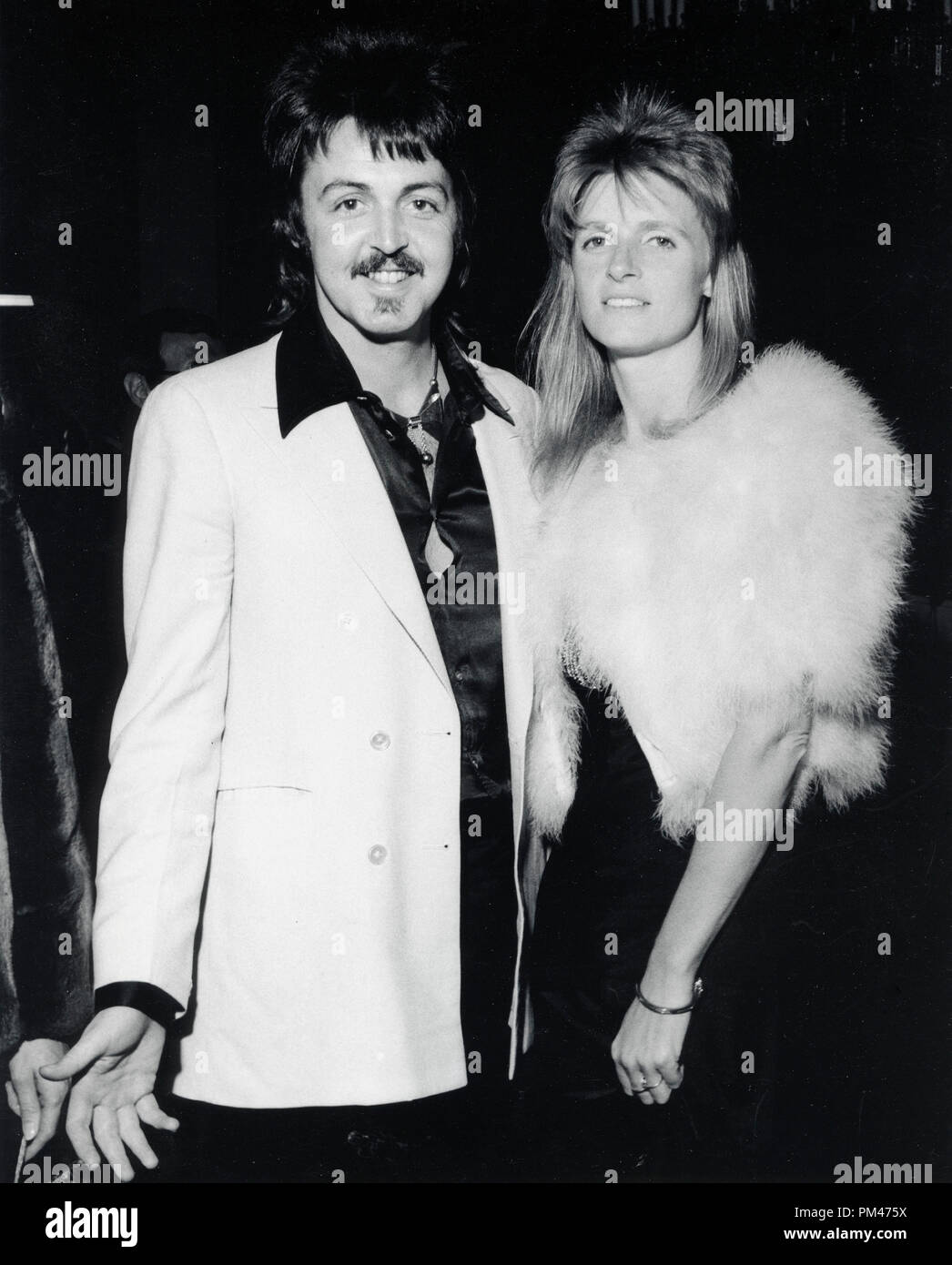 Paul McCartney and Linda McCartney, circa 1973.  File Reference # 1105 002THA Stock Photo