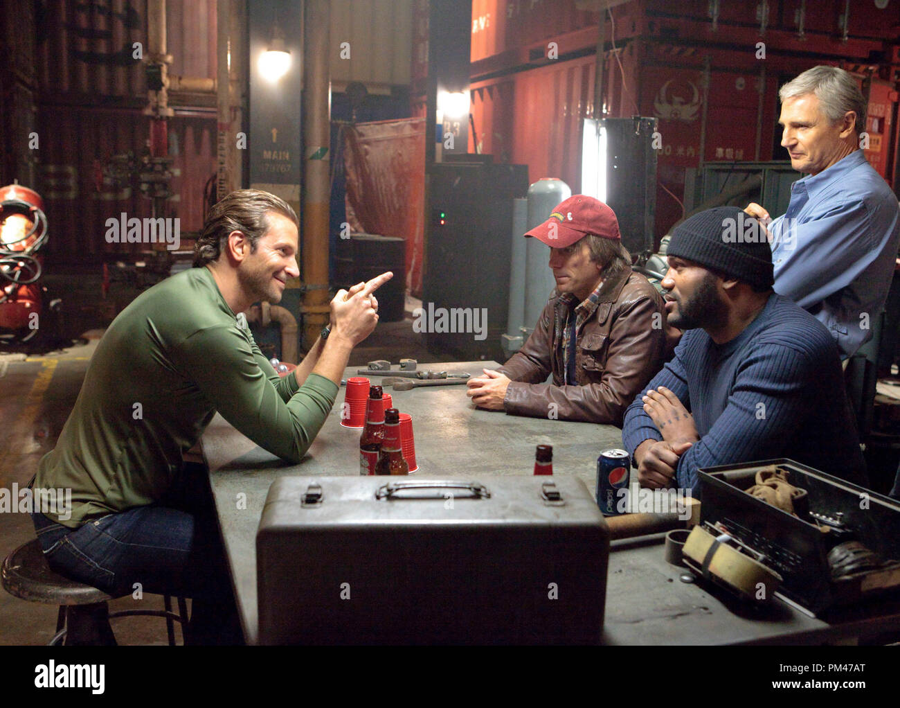 (clockwise from left) Face (Bradley Cooper), Murdock (Sharlto Copley), Hannibal (Liam Neeson