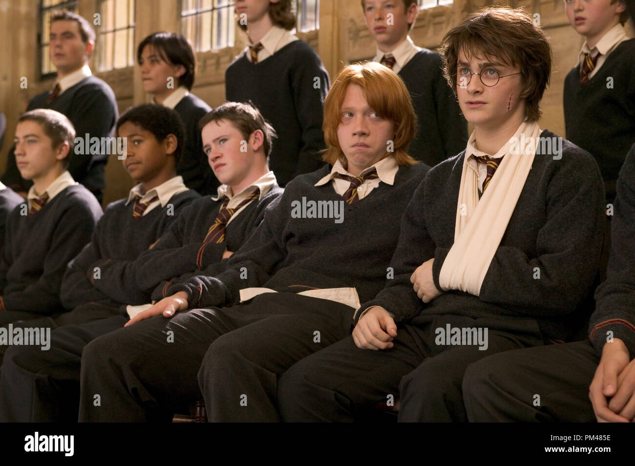 Warner Brothers Pictures Presents 'Harry Potter and the Goblet of Fire' Alfred Enoch, Devon Murray, Rupert Grint, Danielle Radcliffe © 2005 Warner Brothers Stock Photo