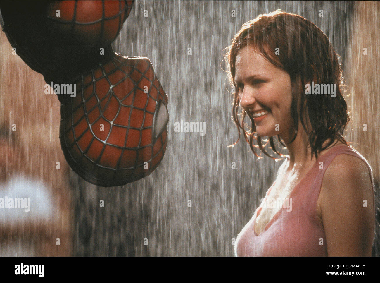 Spider-Man Tobey Maguire, Kirsten Dunst 2002 Stock Photo