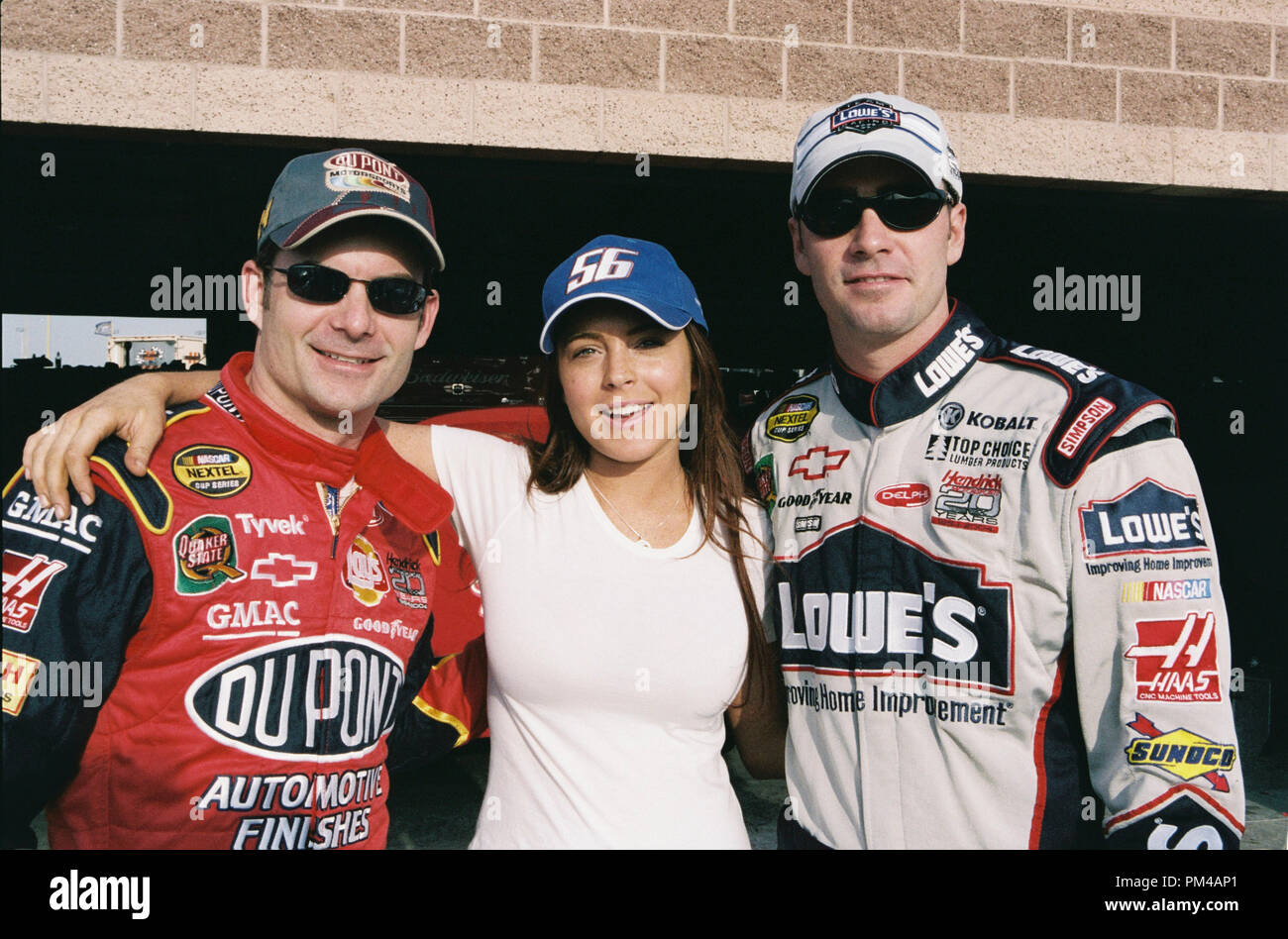 'Herbie: Fully Loaded' 2005 Jeff Gordon, Lindsay Lohan, Jimmie Johnson Stock Photo
