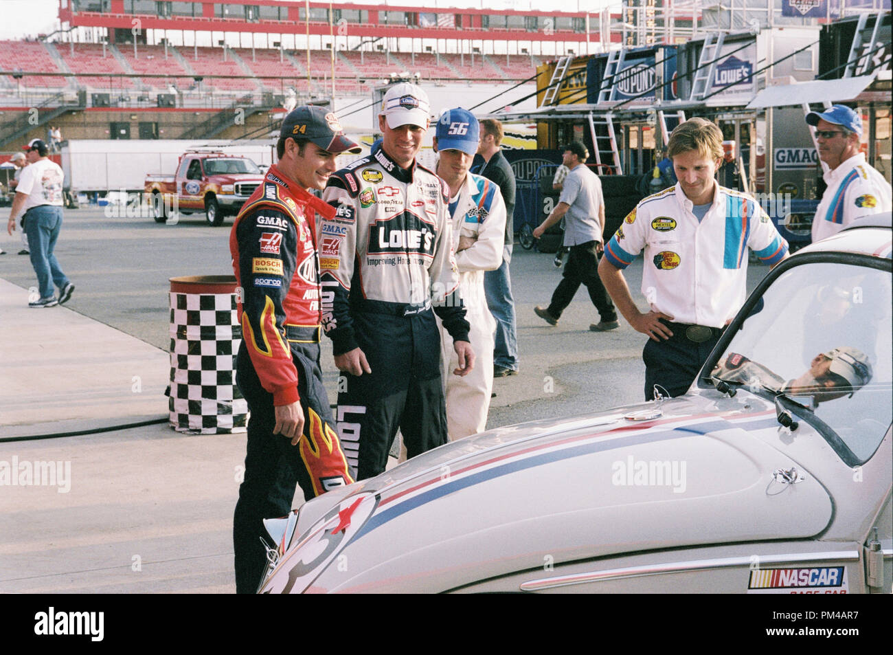 'Herbie: Fully Loaded' 2005 Jeff Gordon, Jimmie Johnson, Breckin Meyer Stock Photo