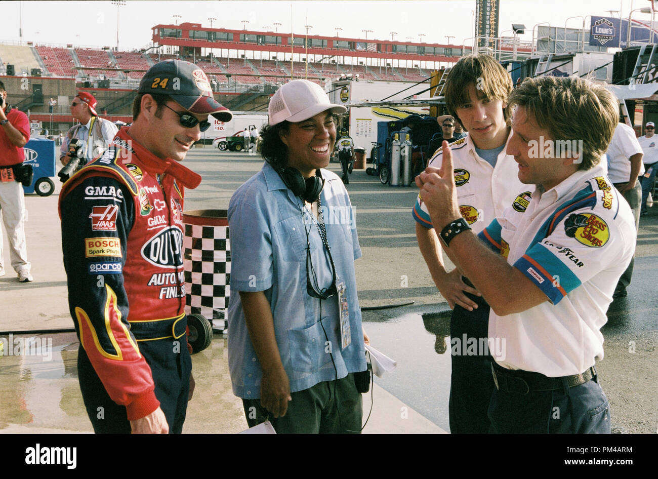'Herbie: Fully Loaded' 2005 Jeff Gordon, director Angela Robinson, Justin Long, Breckin Meyer Stock Photo