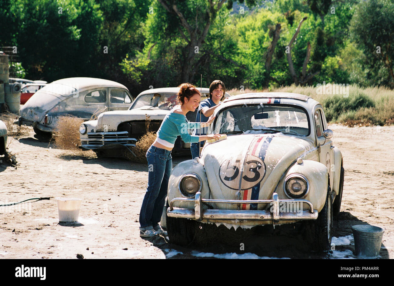 "Herbie Fully Loaded" 2005 Justin Long, Lindsay Lohan Stock Photo Alamy