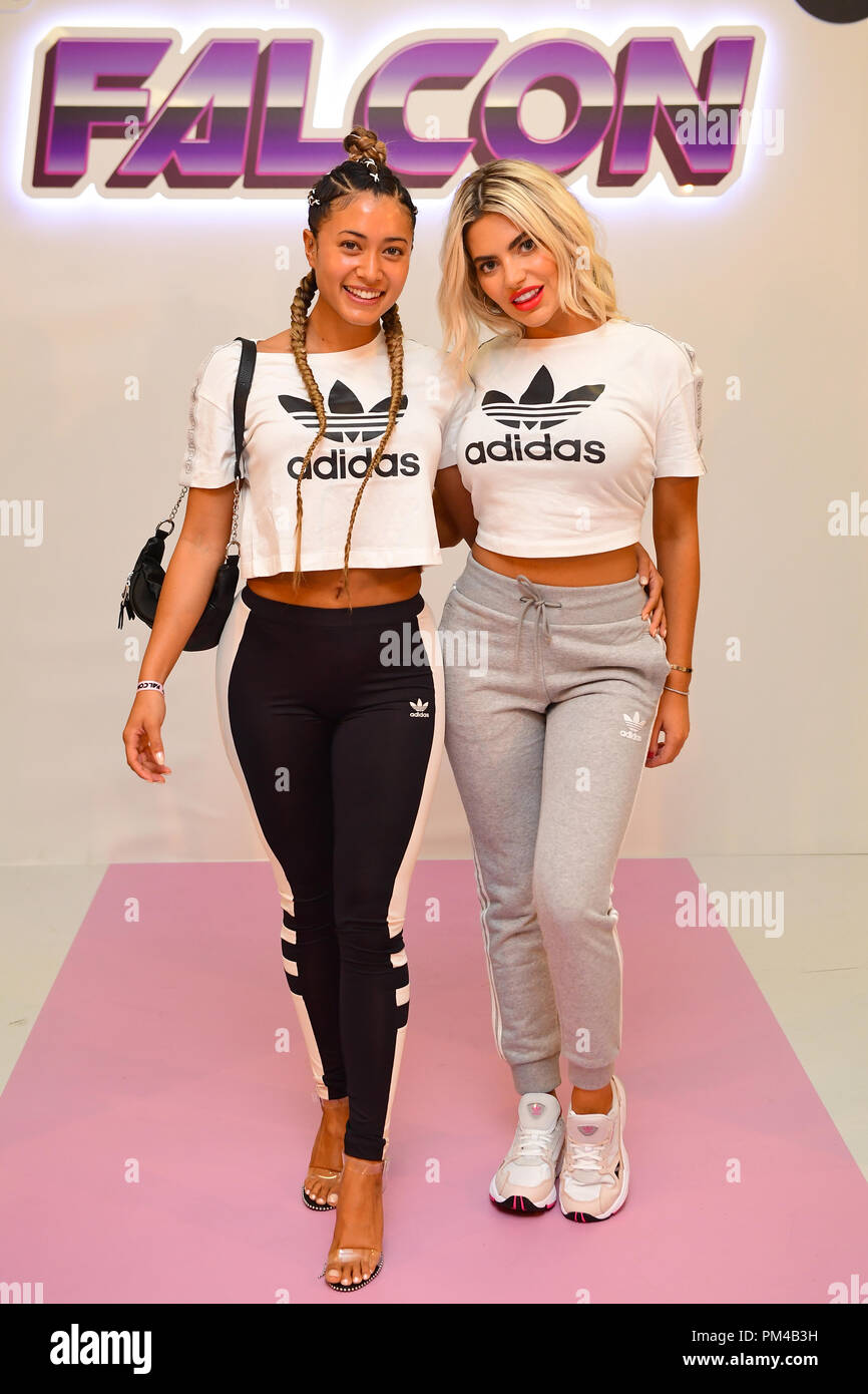 Kaz Crossley (left) and Megan Barton Hanson arriving for the Hailey