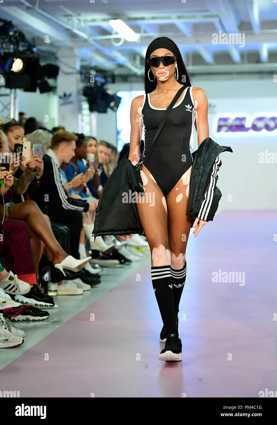 Model Winnie Harlow(L) and Hailey Baldwin attend the event "Tommy Hilfiger  Presents Tokyo Icons" in Tokyo, Japan on October 8, 2018. Photo by Keizo  Mori/UPI Stock Photo - Alamy