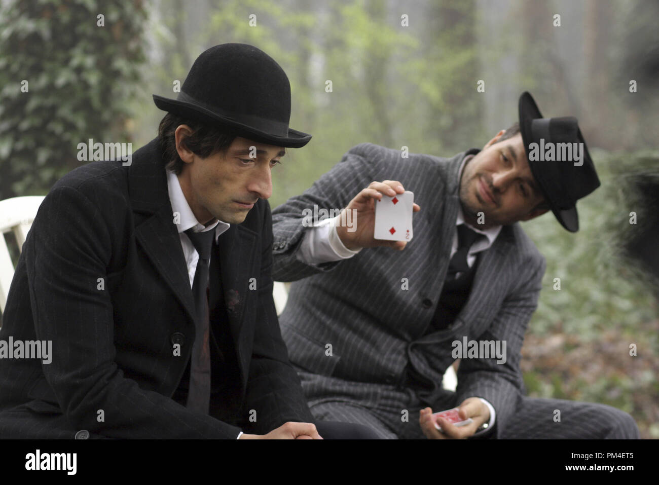 Film Still from "The Brothers Bloom" Adrien Brody, Mark Ruffalo © 2007