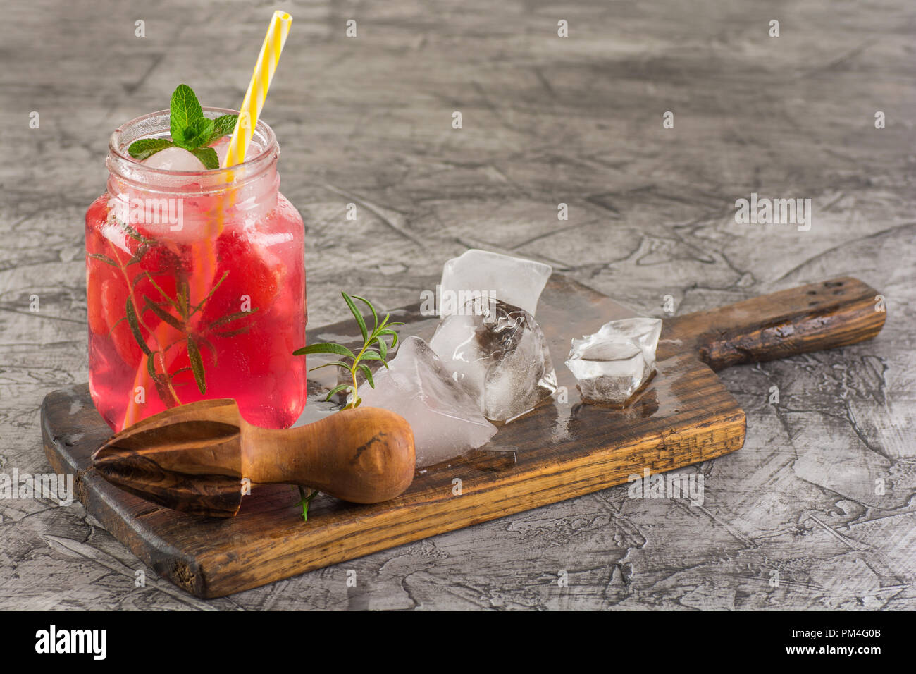 Grapefruit lemonade. Glass of detox drink, water with grapefruit
