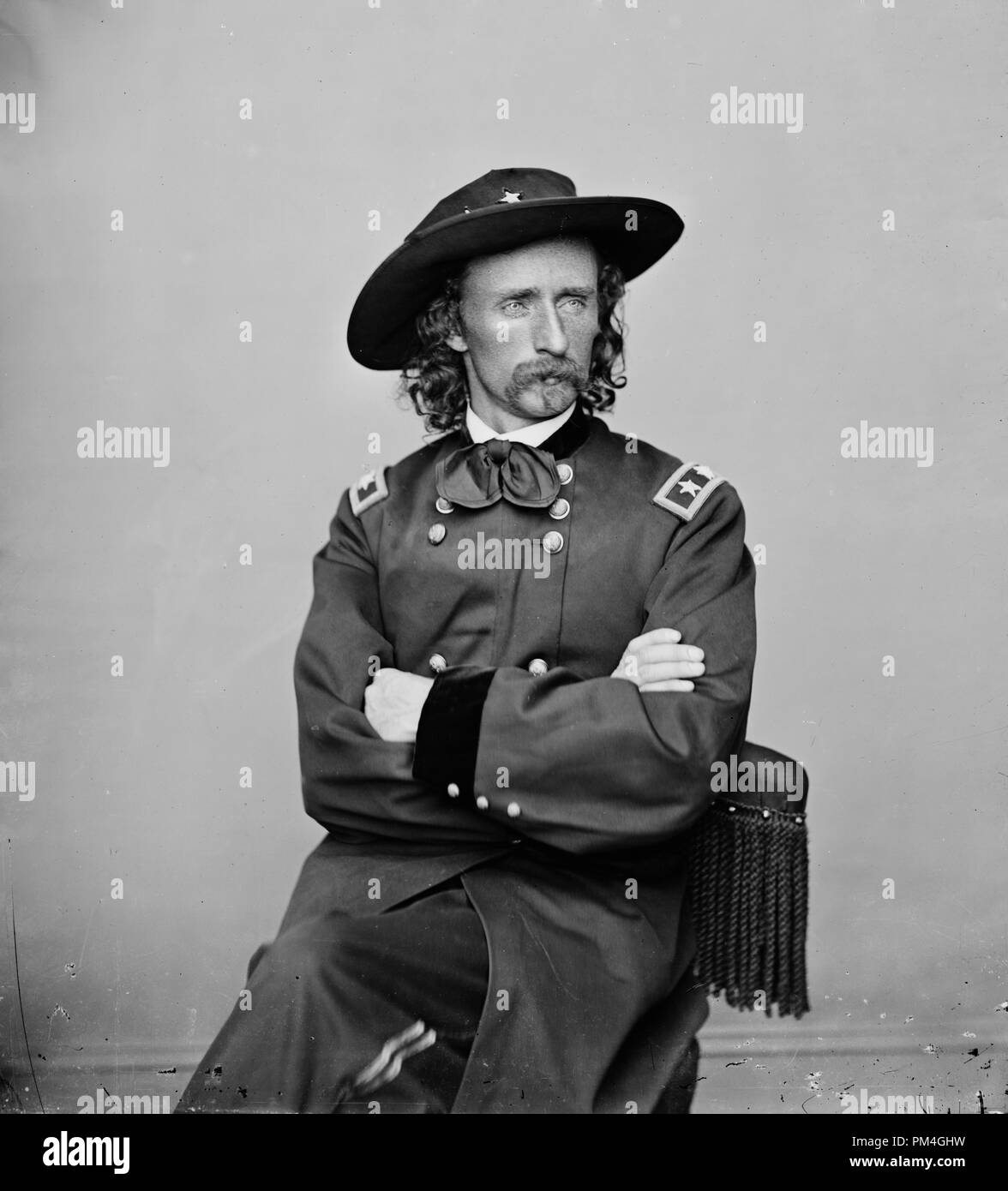 General George Custer, circa 1865.  File Reference # 1003 026THA Stock Photo