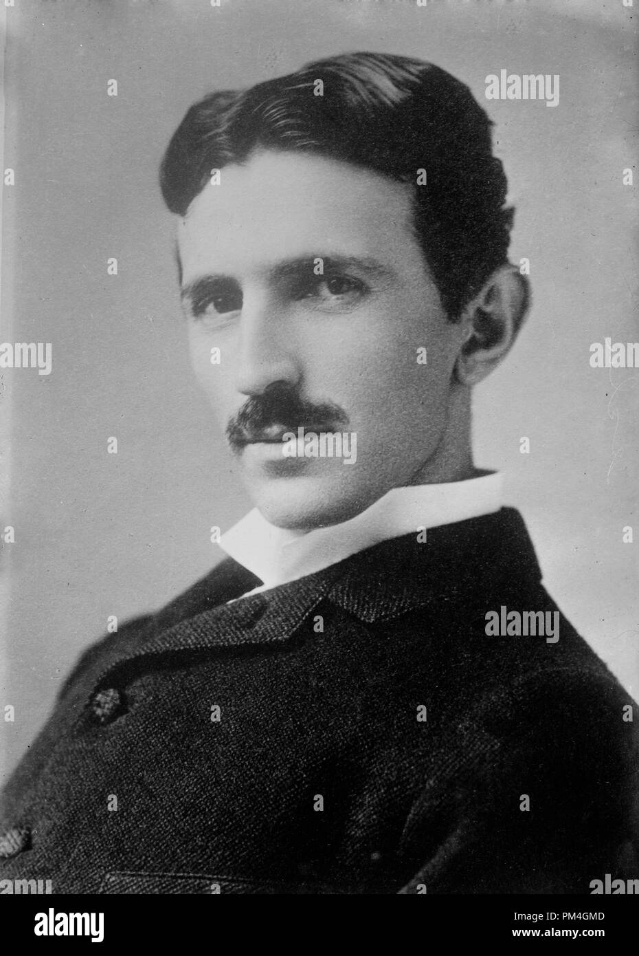 Nikola Tesla circa 1890.  File Reference # 1003 061THA Stock Photo