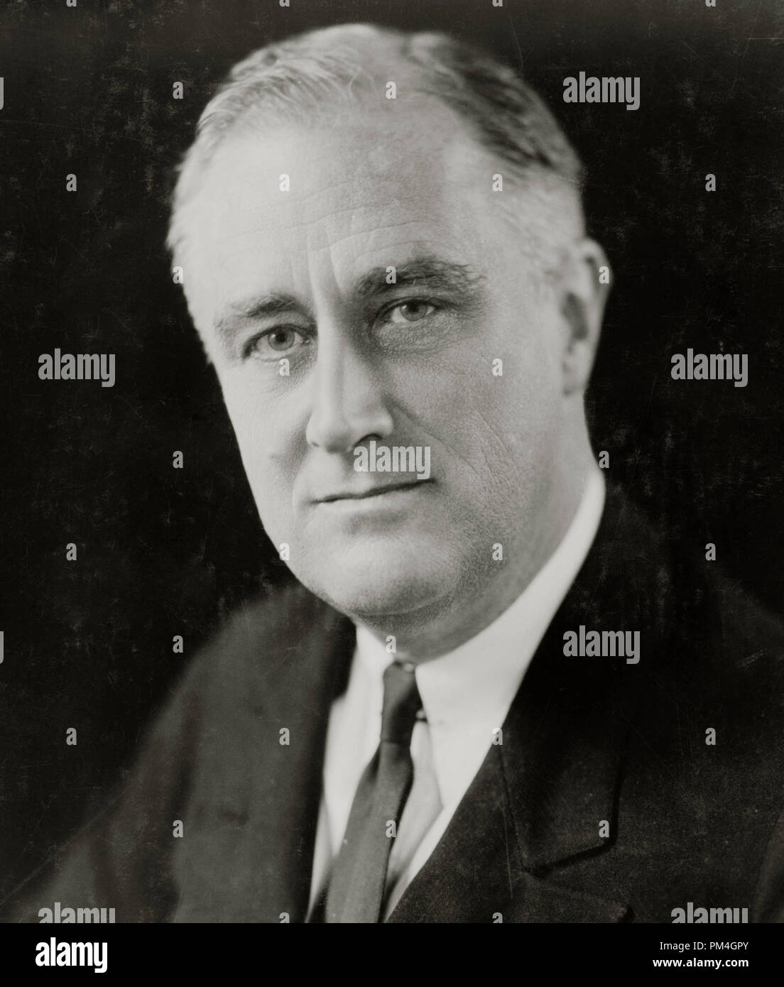 President Franklin Delano Roosevelt, 1933.  File Reference # 1003 090THA Stock Photo