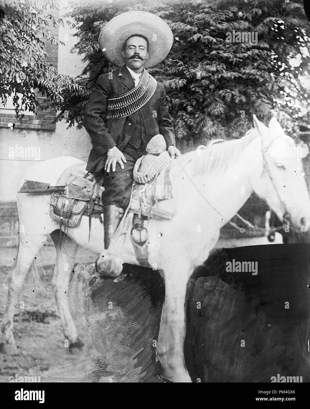 Mexican Revolutionary, Francisco (Pancho) Villa, circa 1913.  File Reference # 1003 135THA Stock Photo