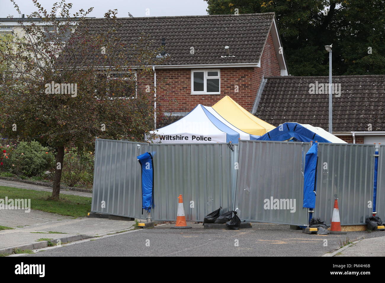 The home of former Russian spy Sergei Skripal on Christie Miller Road