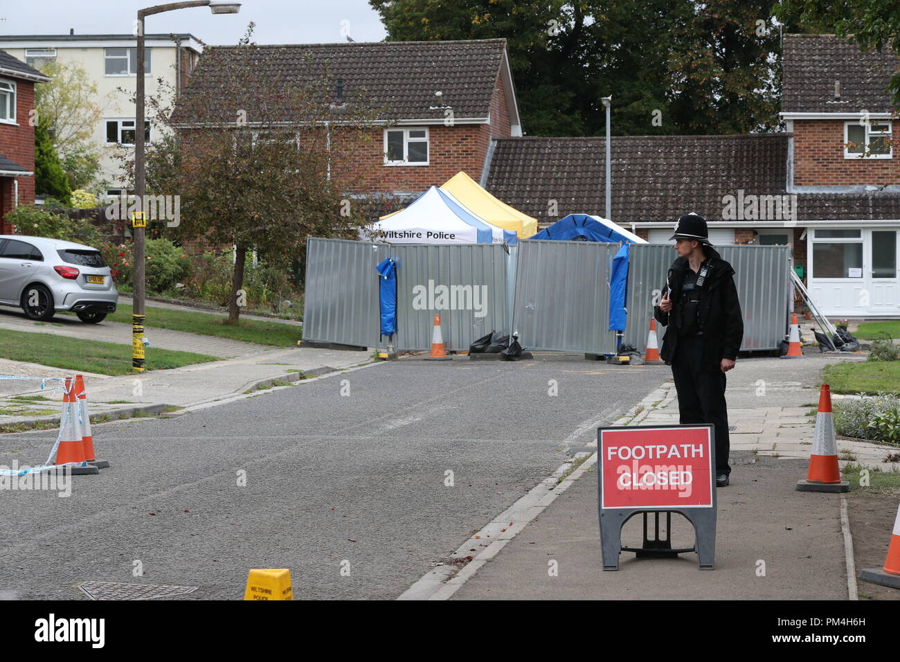 The home of former Russian spy Sergei Skripal on Christie Miller Road