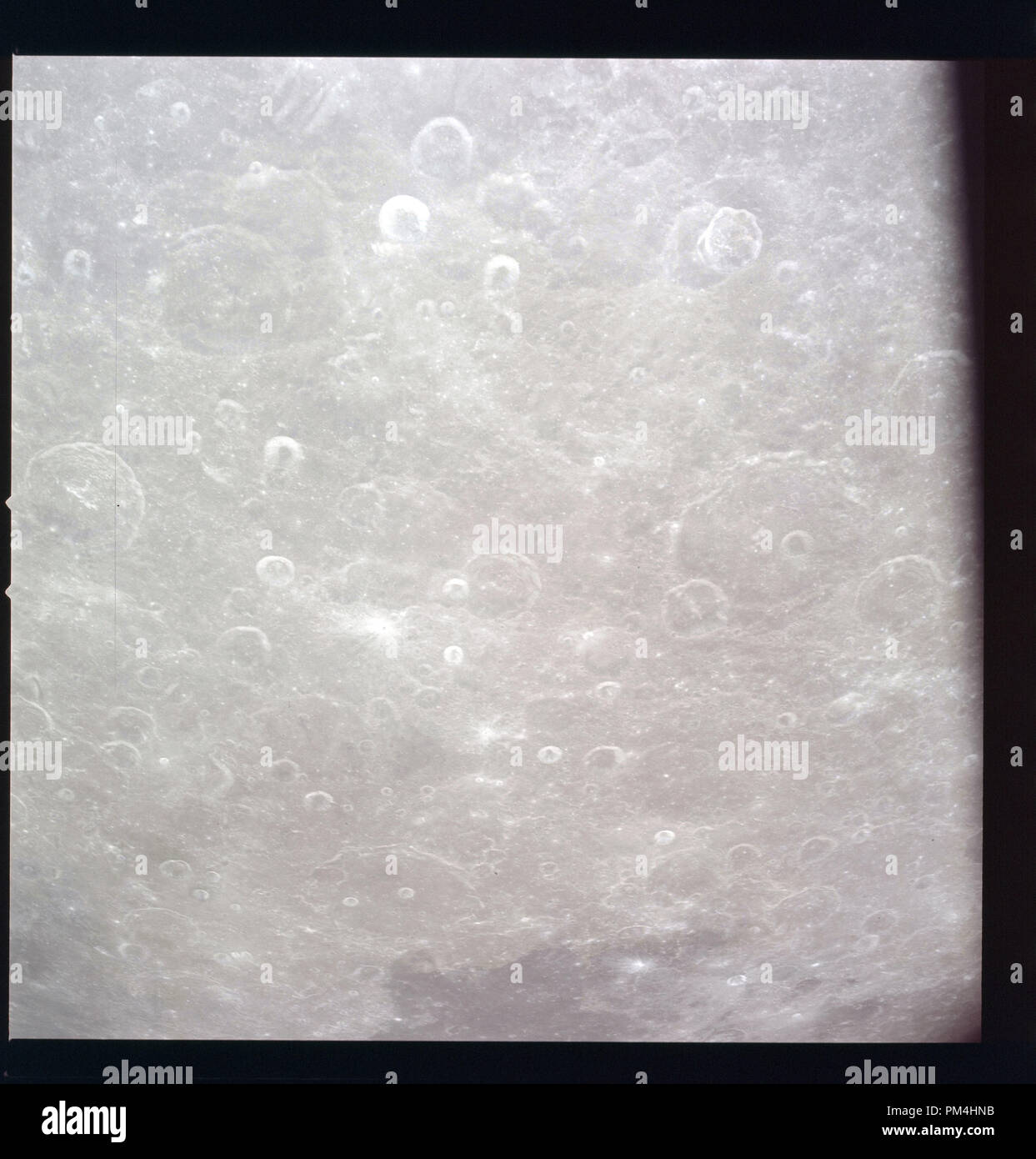 Apollo 11 mission. View of the moon during July 1969's  history making voyage to the moon and subsequent lunar landing.  File Reference # 1003 370THA Stock Photo