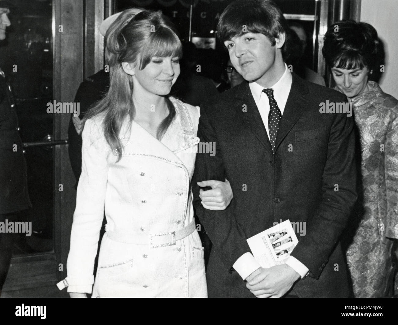 Beatle Paul McCartney and his girlfriend Jane Asher following the ...