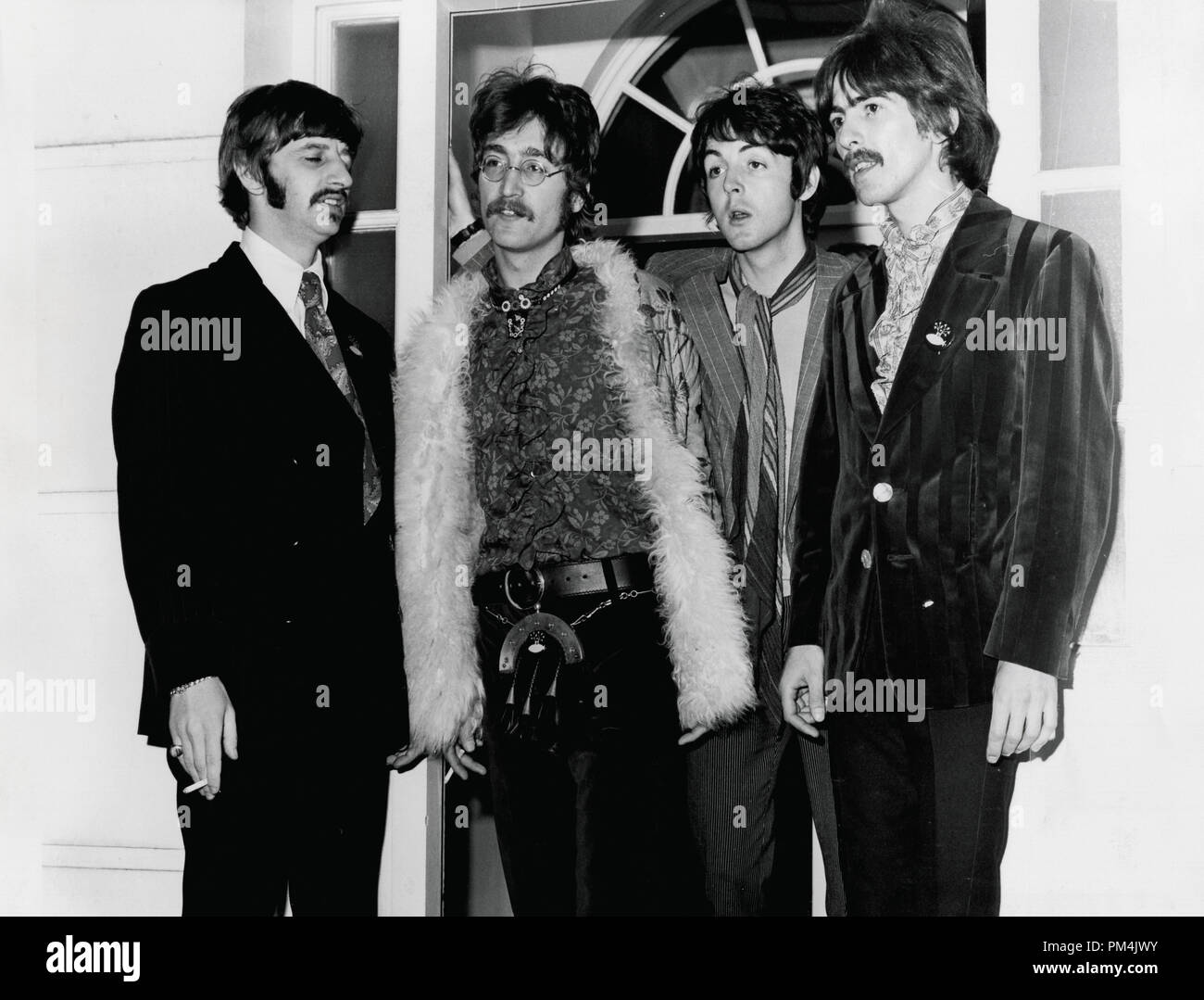 The Beatles, Ringo Starr, John Lennon, Paul McCartney and George Harrison1967. File Reference #1013 075 THA © JRC /The Hollywood Archive - All Rights Reserved. Stock Photo