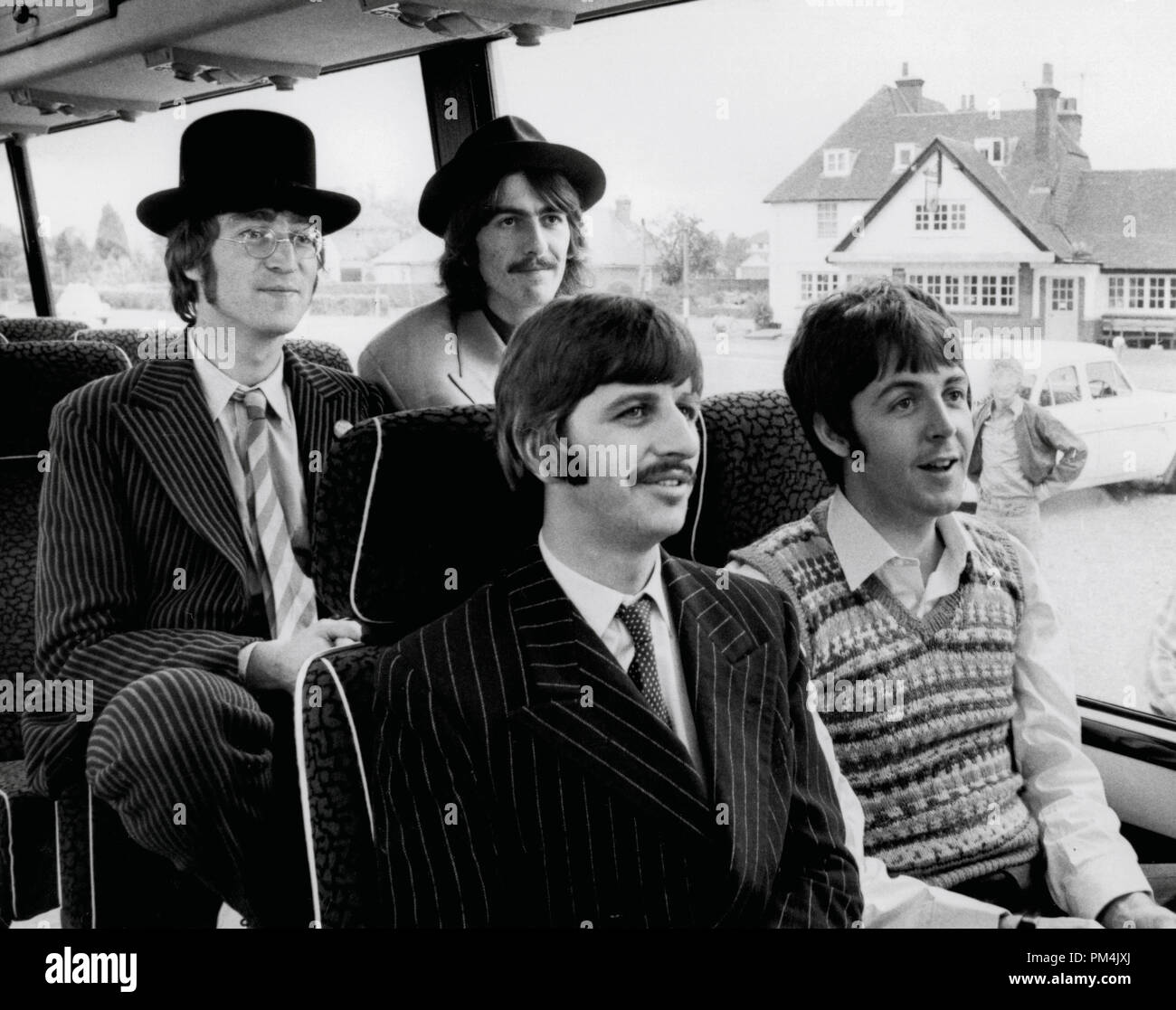 Beatles John Lennon, George Harrison, Paul McCartney and Ringo Starr,1967. File Reference #1013 087 THA © JRC /The Hollywood Archive - All Rights Reserved. Stock Photo