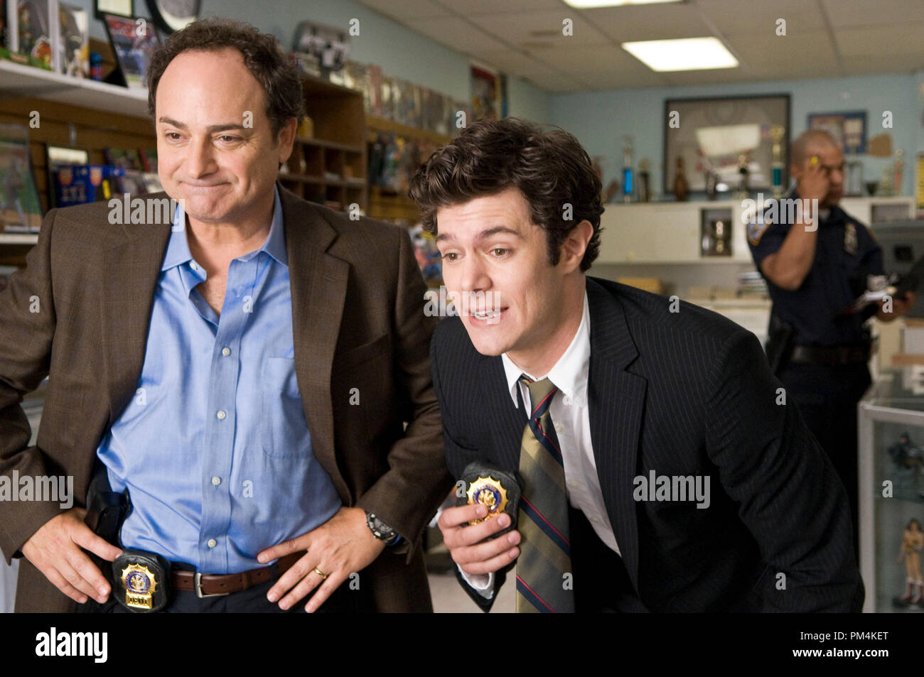 (L-r) KEVIN POLLAK as Hunsaker and ADAM BRODY as Barry Mangold in Warner Bros. Pictures’ crime comedy “Cop Out.” Stock Photo