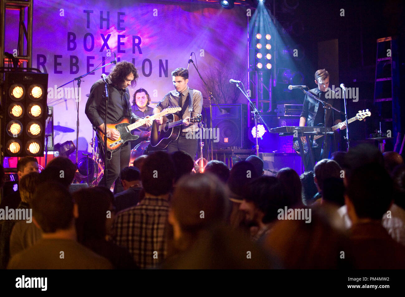 A scene featuring the band THE BOXER REBELLION from New Line Cinema's  romantic comedy “GOING THE DISTANCE,” a Warner Bros. Pictures release Stock  Photo - Alamy