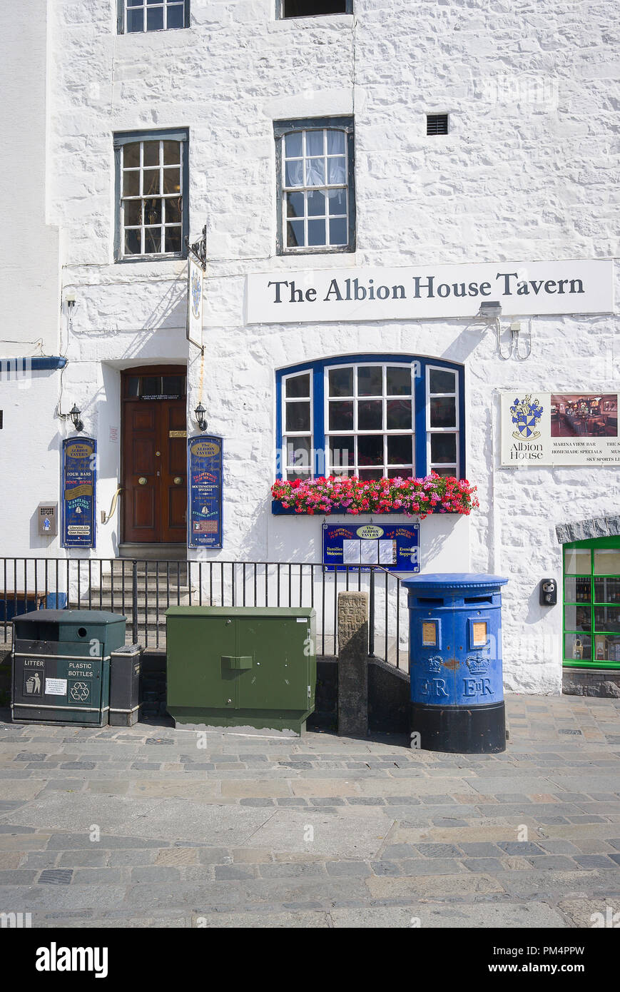The Albion House Tavern in St Peter Port Guernsey UKy Stock Photo