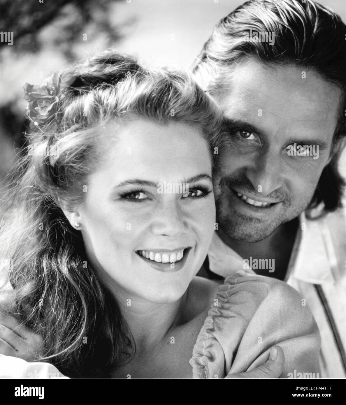 Michael Douglas and Kathleen Turner 'Romancing the Stone' 1984 Stock Photo