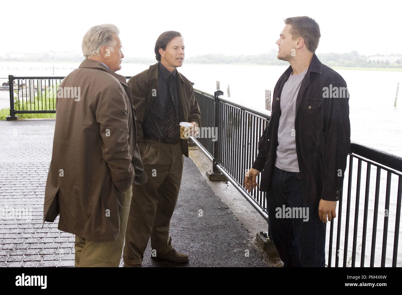 Studio Publicity Still from 'The Departed' Martin Sheen, Mark Wahlberg, Leonardo DiCaprio © 2006 Warner Photo credit: Andrew Cooper   File Reference # 307372370THA  For Editorial Use Only -  All Rights Reserved Stock Photo