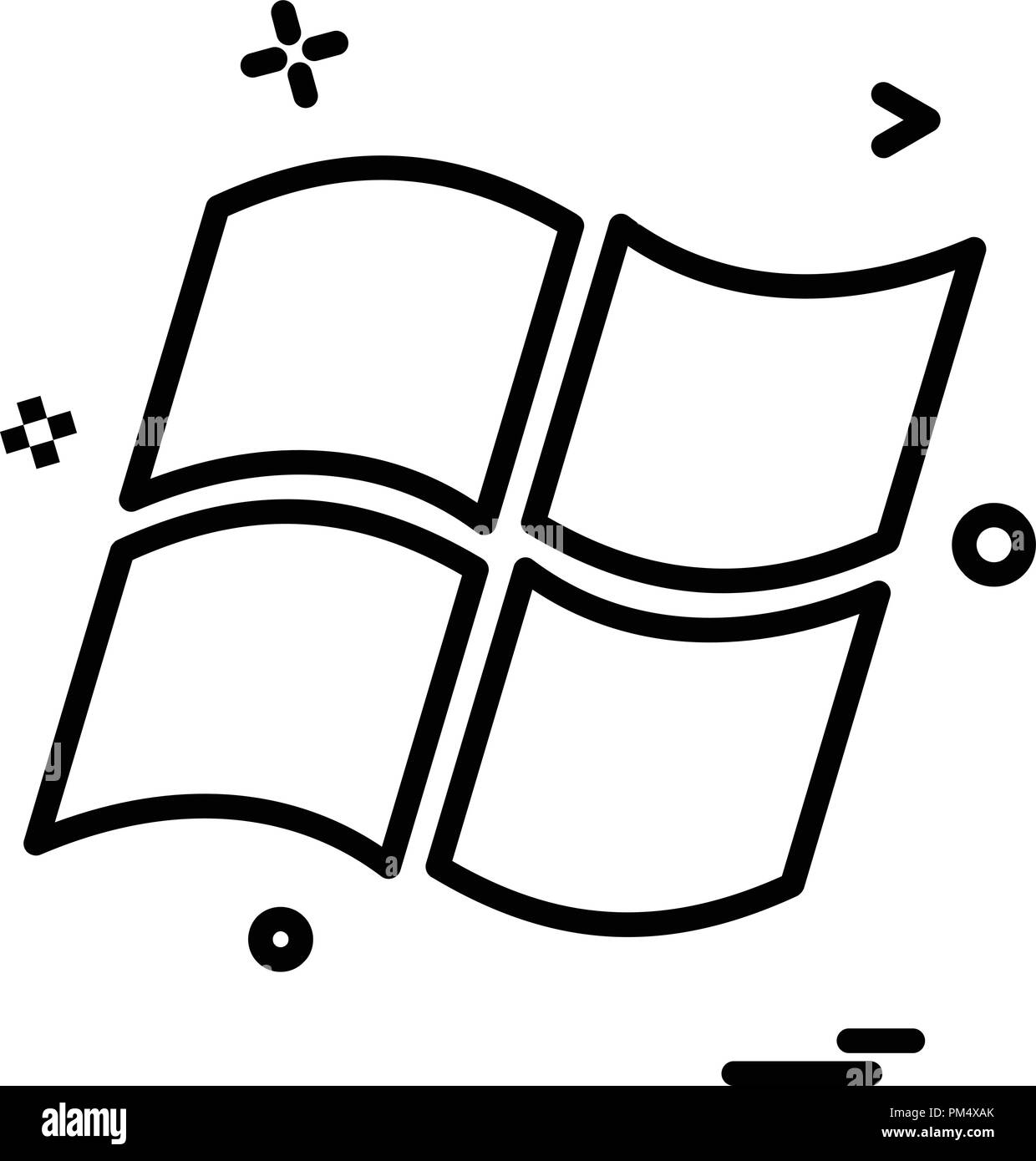 Windows icon design vector Stock Vector Image & Art Alamy