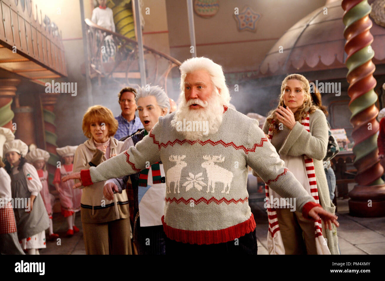 Studio Publicity Still from 'The Santa Clause 3: The Escape Clause' Ann-Margret, Judge Reinhold, Martin Short, Tim Allen, Elizabeth Mitchell © 2006 Disney Enterprises, Inc. Photo credit: Joseph Lederer   File Reference # 307372597THA  For Editorial Use Only -  All Rights Reserved Stock Photo