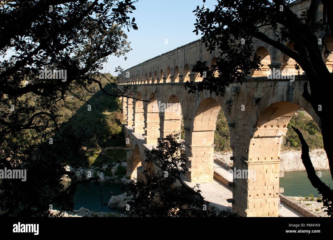 Pont du gard - Southern France Stock Photo