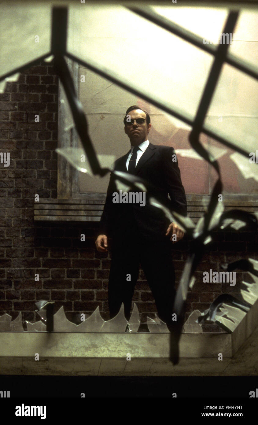 Hugo Weaving in The Matrix Reloaded (2003), Belgian postcar…