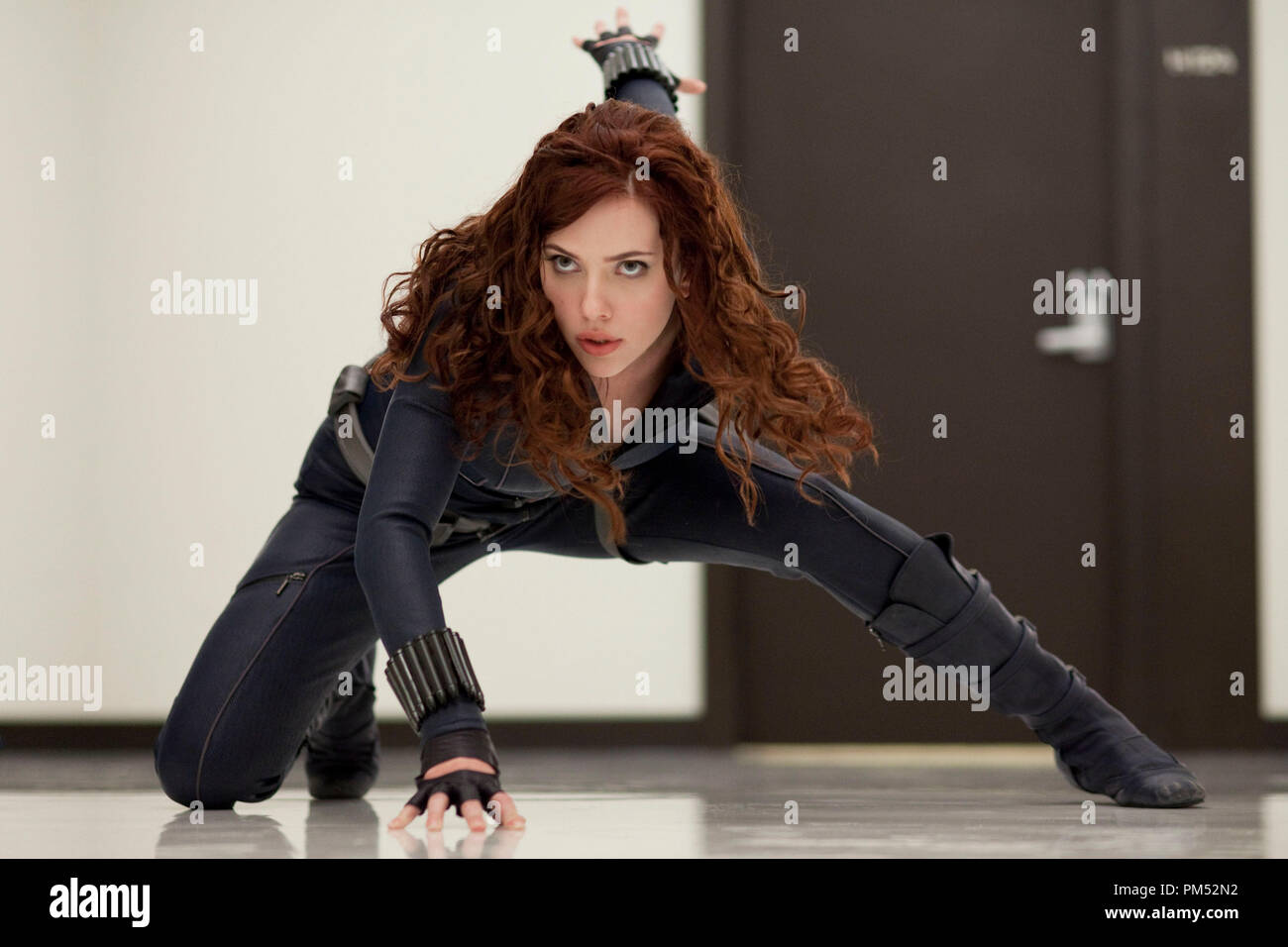 Natalie Rushman (Scarlett Johansson), aka Black Widow, in “Iron Man 2” 2010 Stock Photo