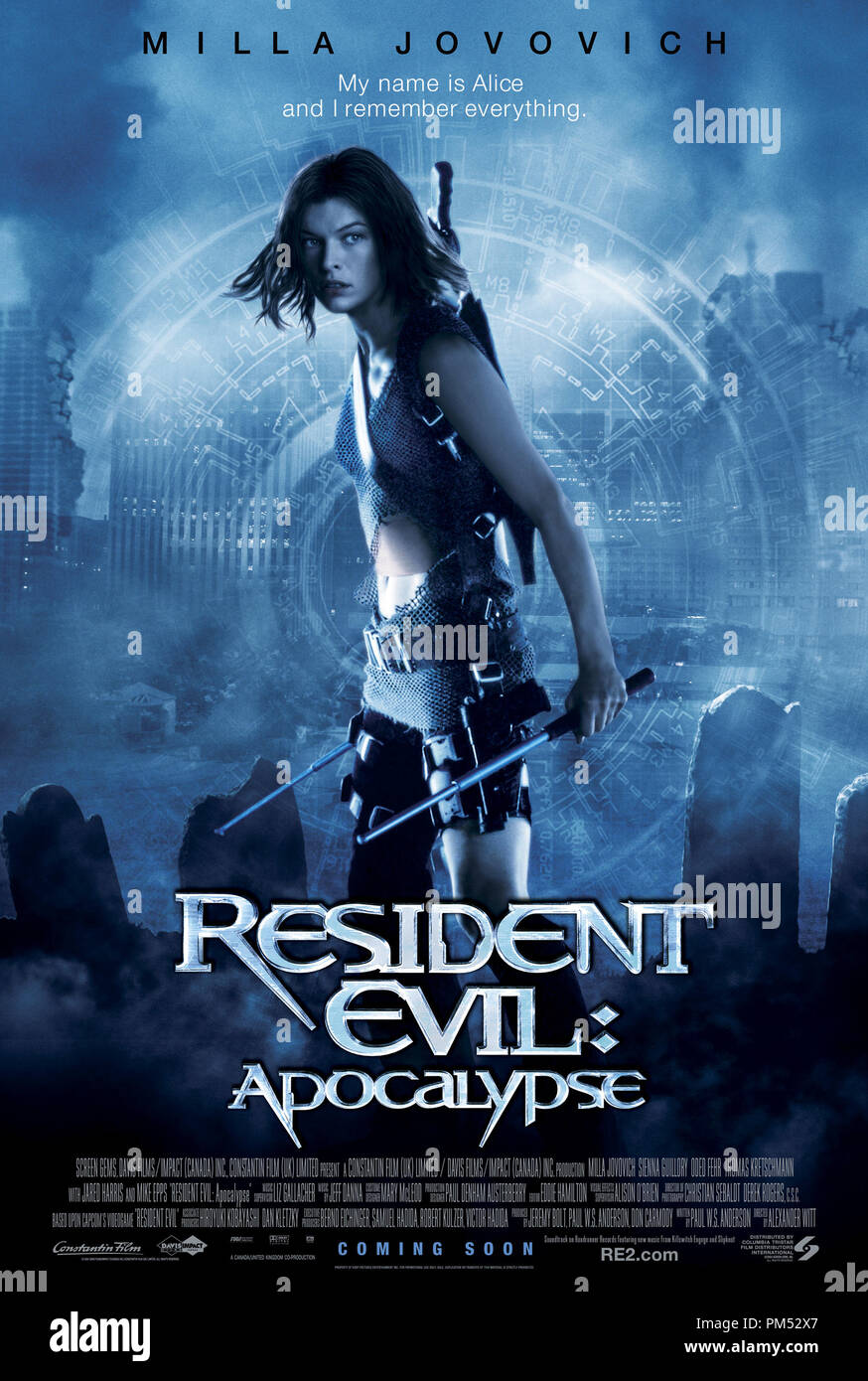 'Resident Evil: Apocalypse' Key Art © 2004 Screen Gems Inc. Photo By Rolf Konow Stock Photo
