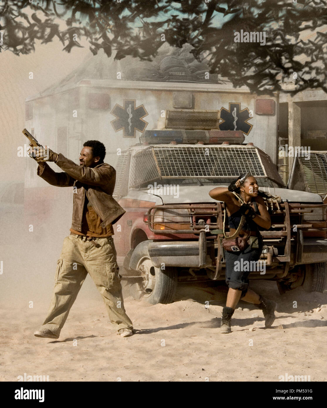 'Resident Evil: Extinction' Mike Epps, Ashanti © 2007 Screen Gems Stock Photo