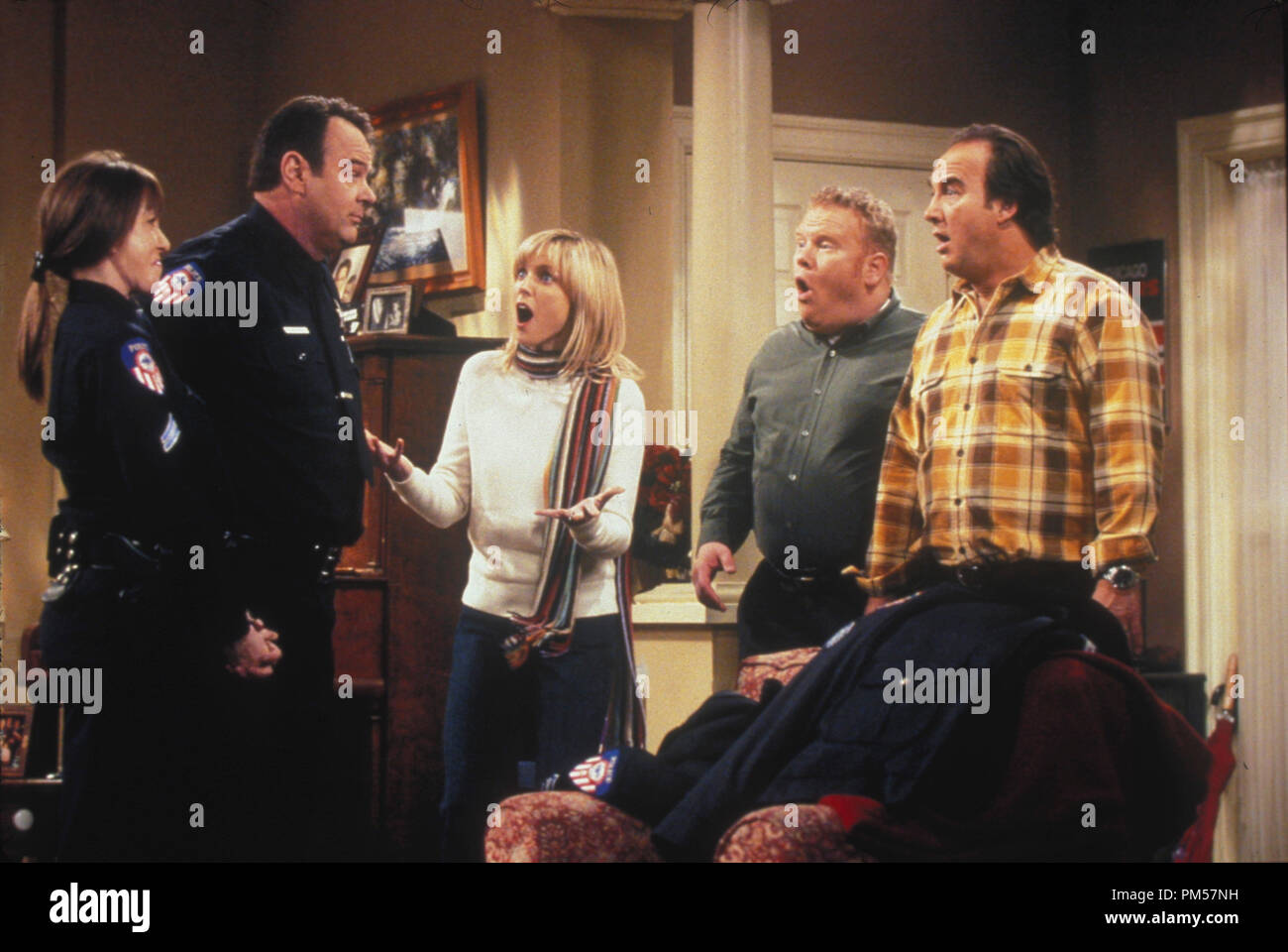 Film Still from "According to Jim" Dan Aykroyd, Courtney Thorne-Smith, Jim Belushi circa 2004   File Reference # 30735318THA  For Editorial Use Only -  All Rights Reserved Stock Photo