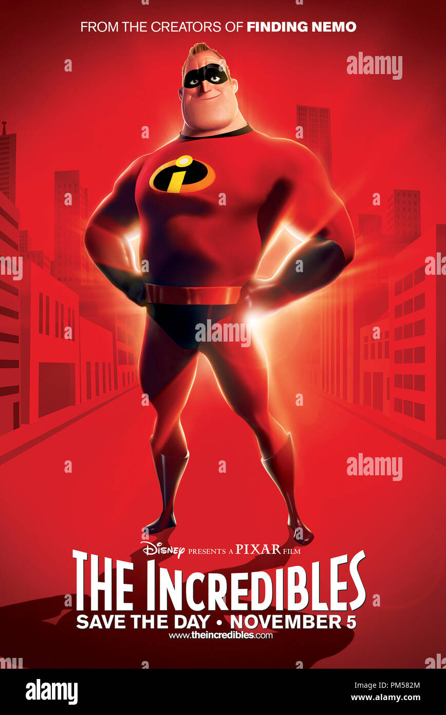The Incredibles   © 2004 Walt Disney Pictures  Pixar Animation Studios Poster File Reference # 30735554THA  For Editorial Use Only -  All Rights Reserved Stock Photo