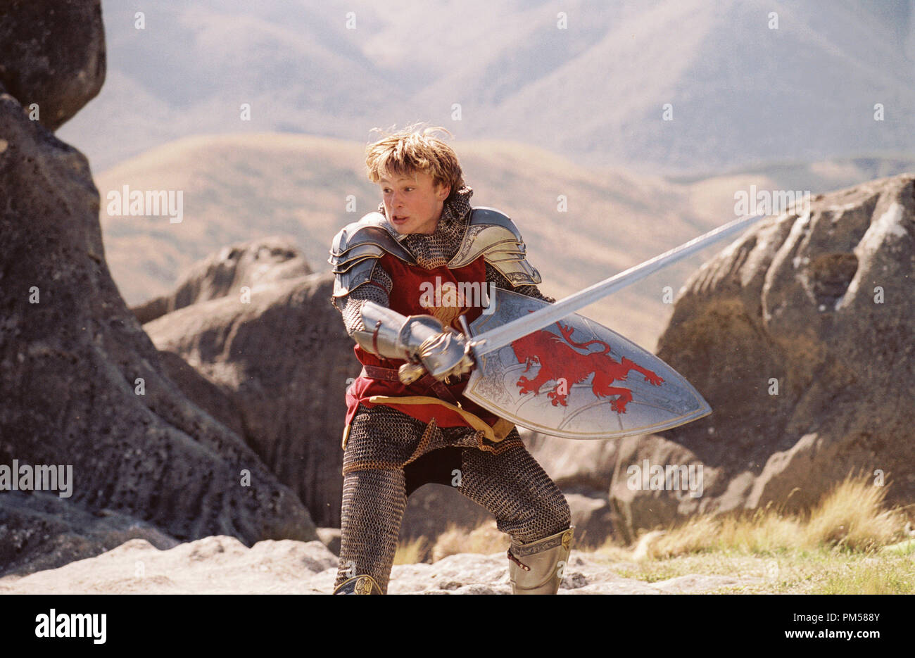 Studio Publicity Still from 'The Chronicles of Narnia: The Lion, the Witch and the Wardrobe'  William Moseley © 2005 Walt Disney Pictures  Photo by Phil Bray    File Reference # 307361571THA  For Editorial Use Only -  All Rights Reserved Stock Photo
