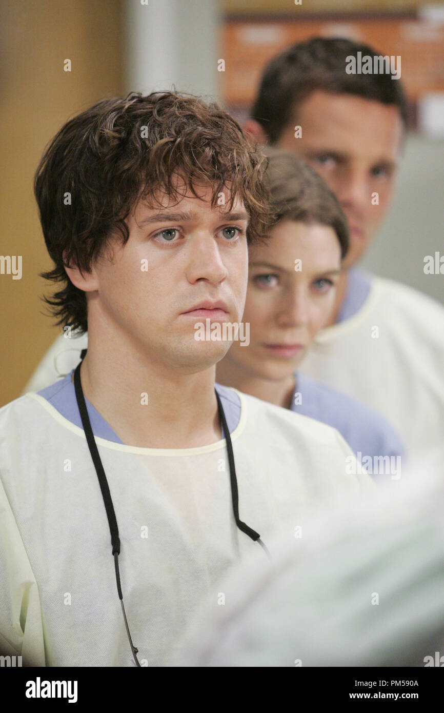 Studio Publicity Still from 'Grey's Anatomy'  T.R. Knight, Ellen Pompeo, Justin Chambers 2005 Photo by Craig Sjodin  File Reference # 307362029THA  For Editorial Use Only -  All Rights Reserved Stock Photo