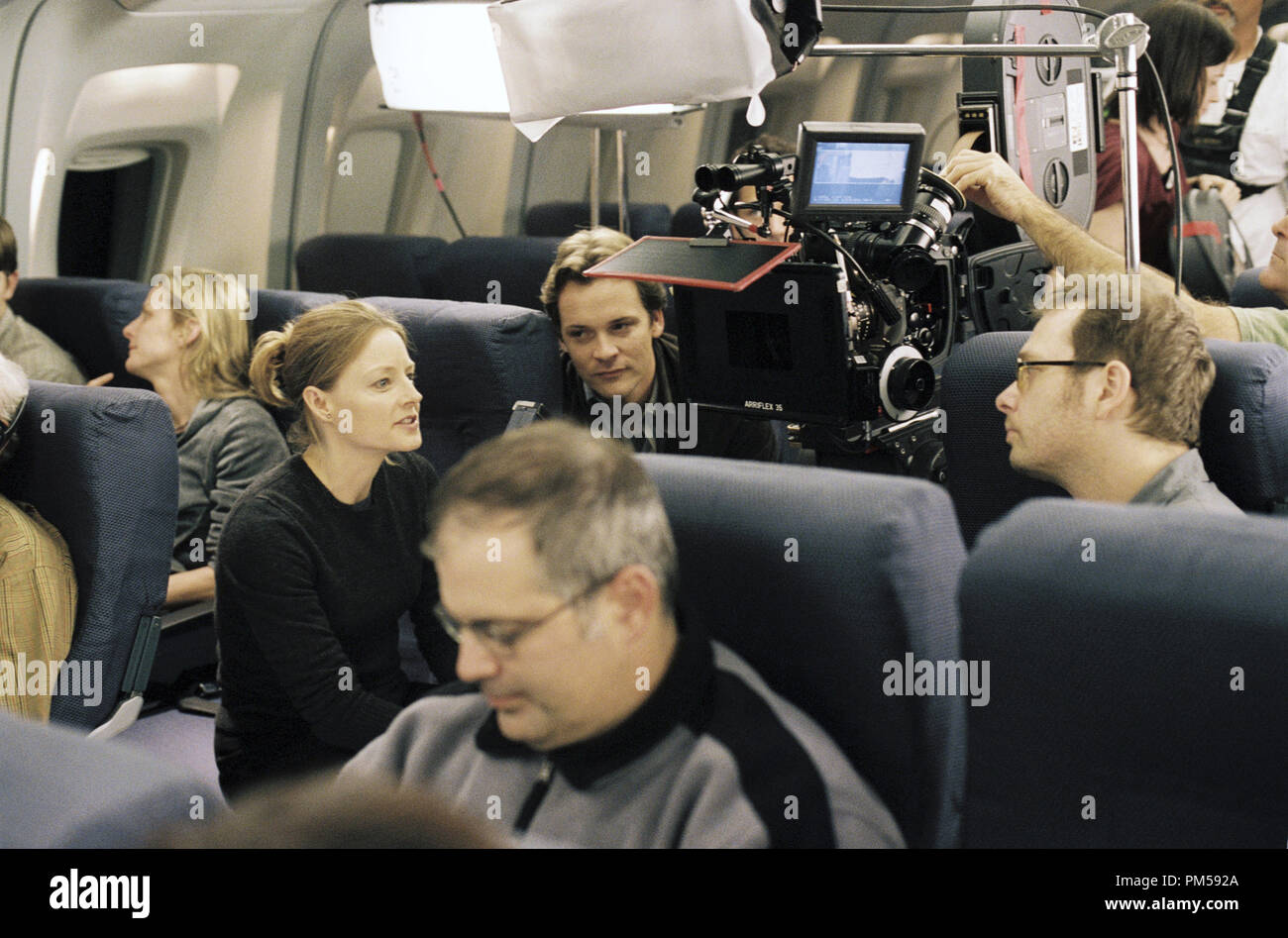 Studio Publicity Still from 'Flightplan' Jodie Foster, Peter Sarsgaard, Director Robert Schwentke © 2005 Touchstone Pictures Photo by Ron Batzdorff   File Reference # 307362071THA  For Editorial Use Only -  All Rights Reserved Stock Photo
