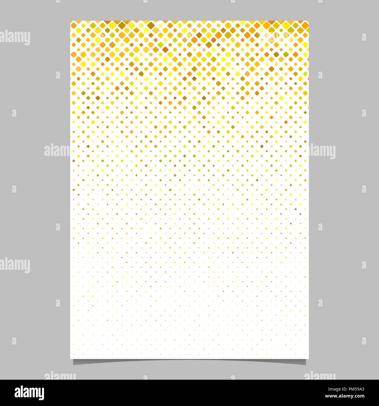 Geometrical pattern flyer template - mosaic tile document background Stock Vector