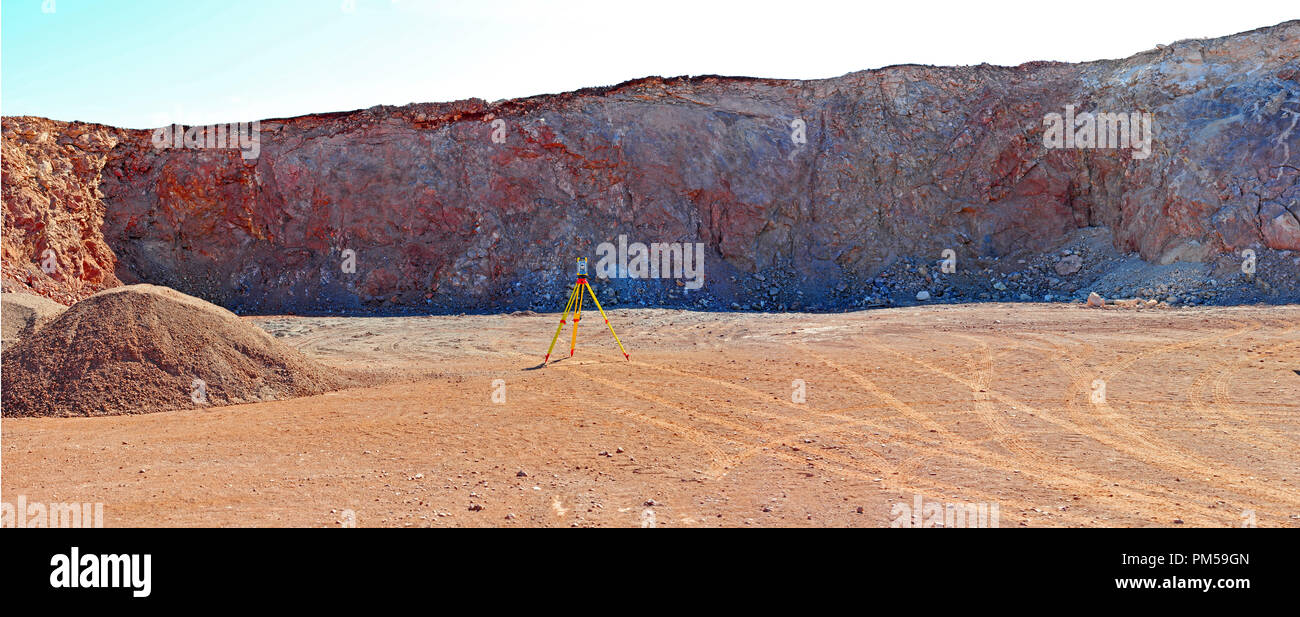 THE SURVEYOR Stock Photo