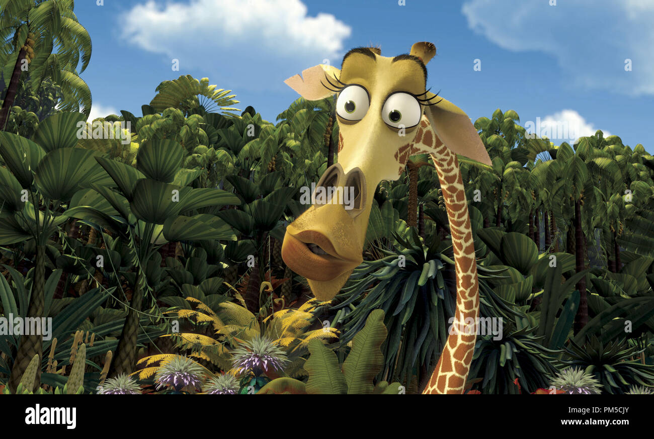 Film Still / Publicity Still from 'Madagascar'  Melman the Giraffe © 2005 Dream Works  Photo courtesy Dream Works Animation SKG    File Reference # 307361109THA  For Editorial Use Only -  All Rights Reserved Stock Photo