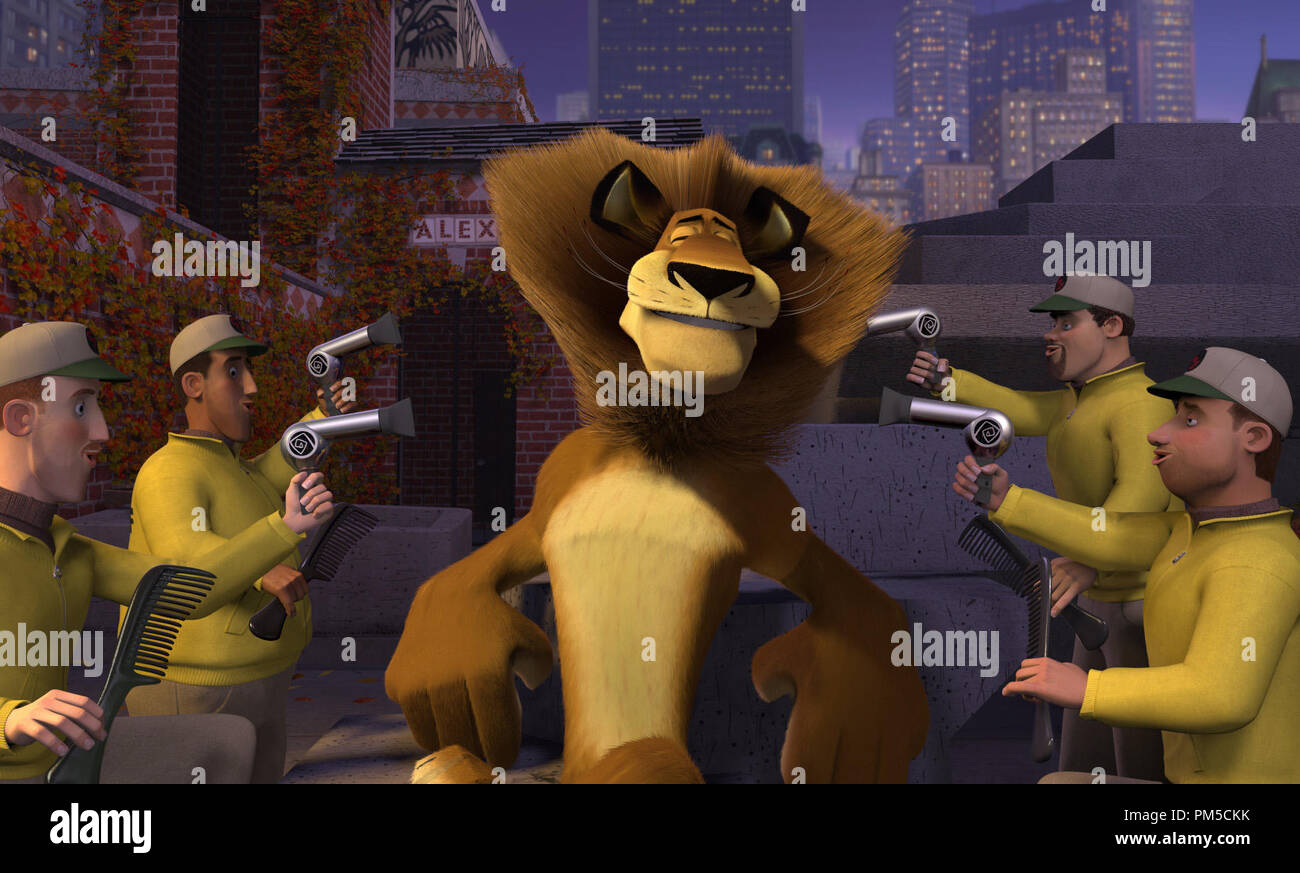 Film Still / Publicity Still from 'Madagascar'  Alex the Lion © 2005 Dream Works  Photo courtesy Dream Works Animation SKG    File Reference # 307361126THA  For Editorial Use Only -  All Rights Reserved Stock Photo